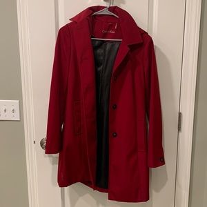 Red Calvin Klein jacket! Really cute! Was just a little too long for me